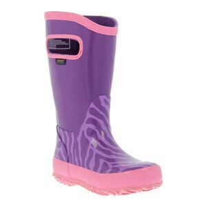 BOGS Unisex-Baby Rubber Rain Boot Zebra Print